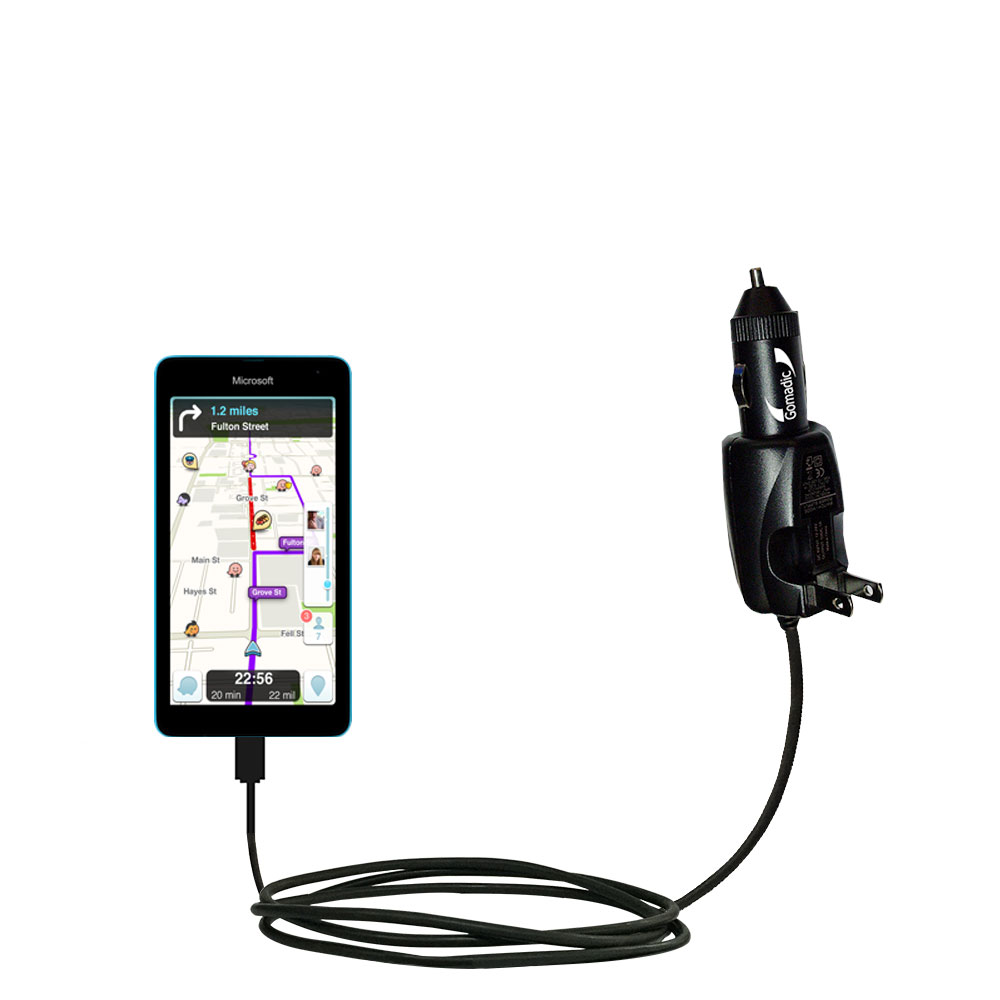 Car & Home 2 in 1 Charger compatible with the Microsoft Lumia 535