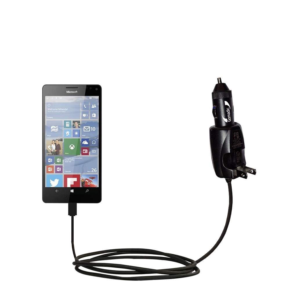 Car & Home 2 in 1 Charger compatible with the Microsoft Lumia 950 XL