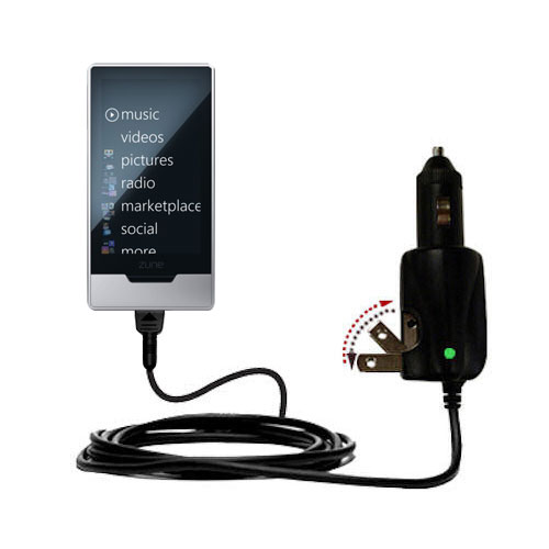 Car & Home 2 in 1 Charger compatible with the Microsoft Zune HD