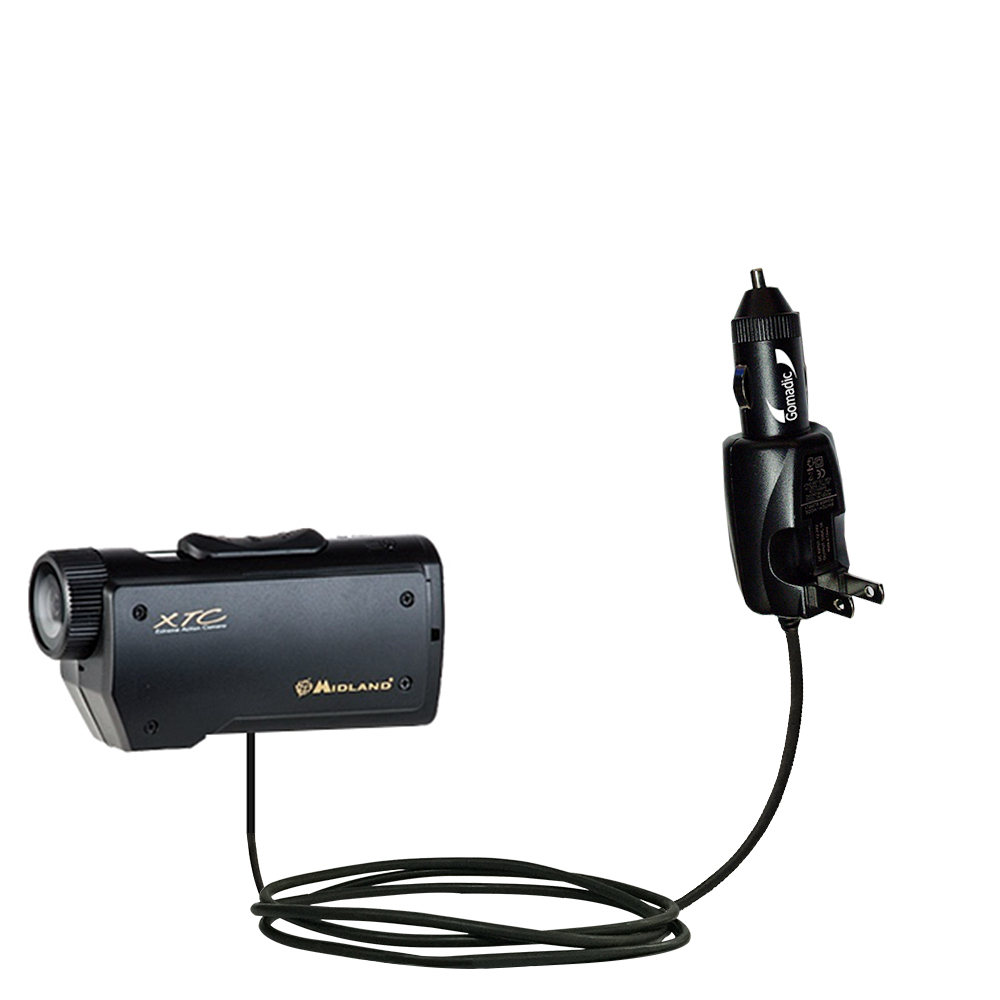 Car & Home 2 in 1 Charger compatible with the Midland XTC 100PV2 150PV2