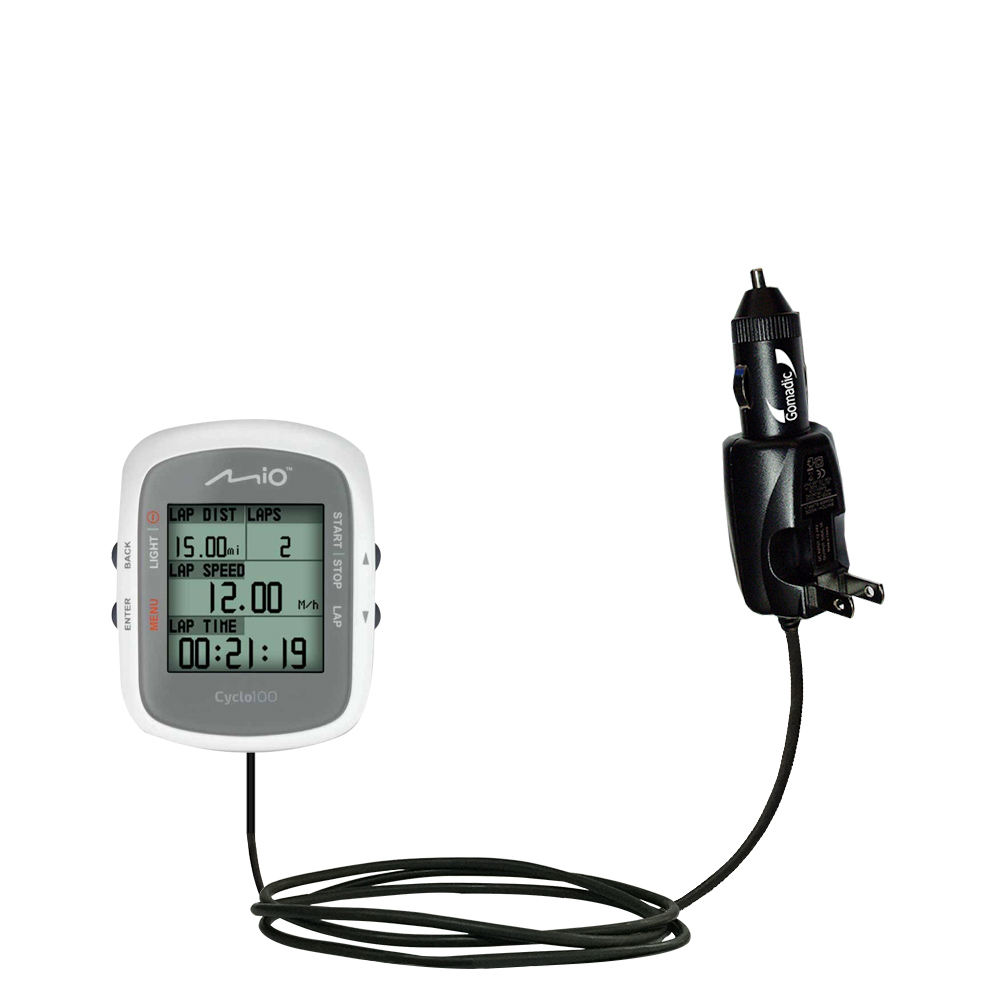 Car & Home 2 in 1 Charger compatible with the Mio Cyclo 100