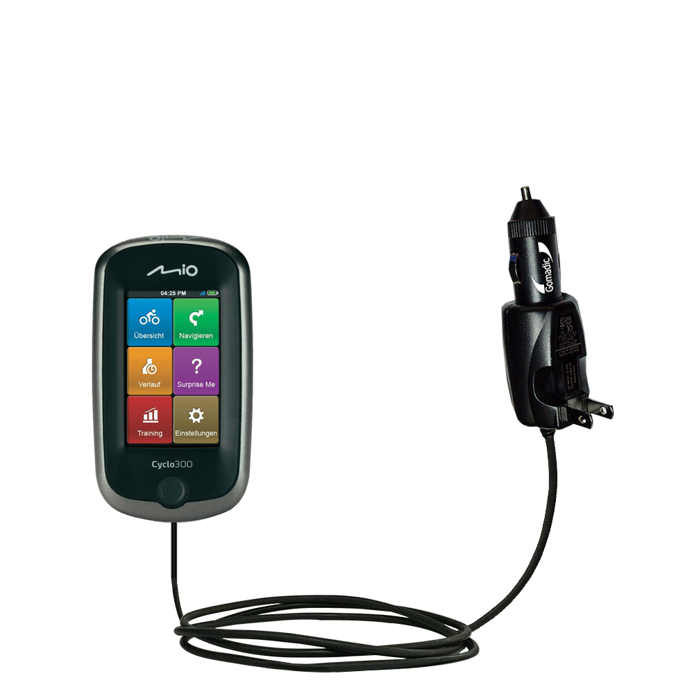 Car & Home 2 in 1 Charger compatible with the Mio Cyclo 300