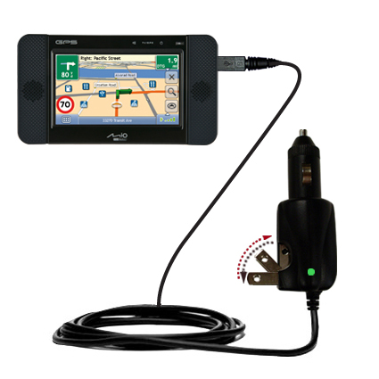 Car & Home 2 in 1 Charger compatible with the Mio C810