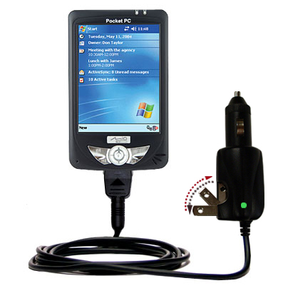 Car & Home 2 in 1 Charger compatible with the Mio DigiWalker 336i