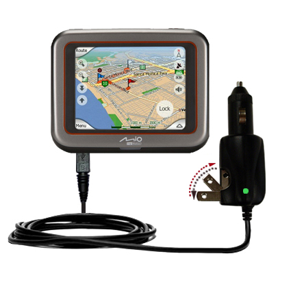 Car & Home 2 in 1 Charger compatible with the Mio DigiWalker C220