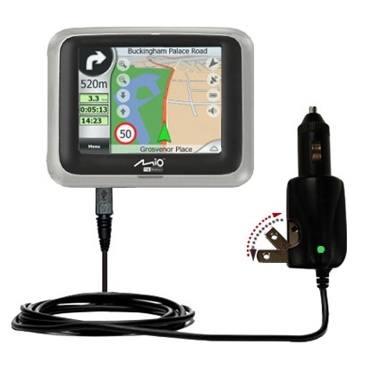 Car & Home 2 in 1 Charger compatible with the Mio DigiWalker C250