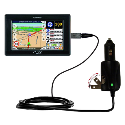 Car & Home 2 in 1 Charger compatible with the Mio DigiWalker C320