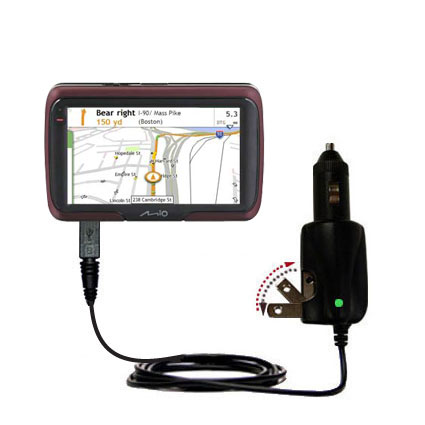 Car & Home 2 in 1 Charger compatible with the Mio Moov S501