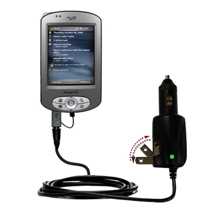 Car & Home 2 in 1 Charger compatible with the Mio P550