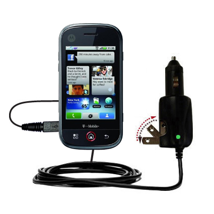 Car & Home 2 in 1 Charger compatible with the Motorola  CLIQ MB200