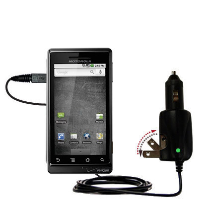 Car & Home 2 in 1 Charger compatible with the Motorola A855
