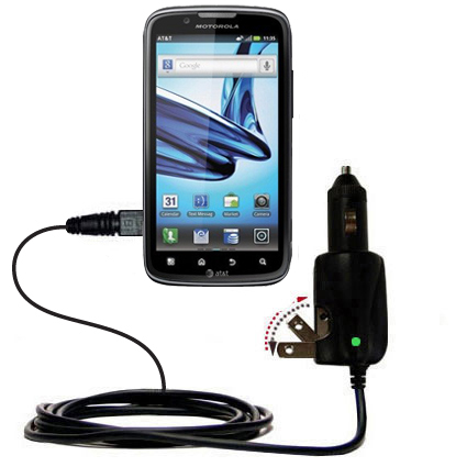 Car & Home 2 in 1 Charger compatible with the Motorola Atrix Refresh