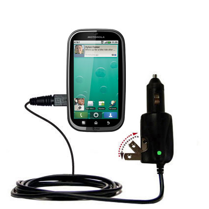 Car & Home 2 in 1 Charger compatible with the Motorola Bravo