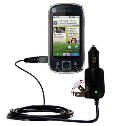 Car & Home 2 in 1 Charger compatible with the Motorola CLIQ XT