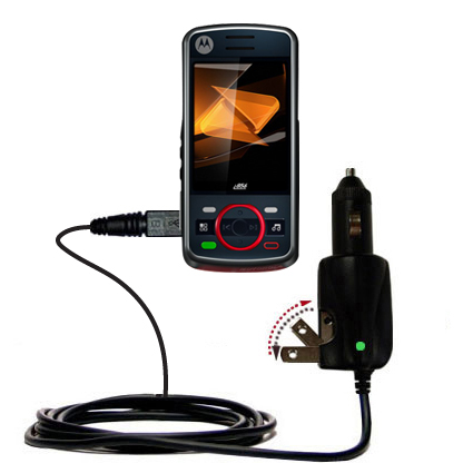 Car & Home 2 in 1 Charger compatible with the Motorola Debut i856