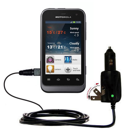 Car & Home 2 in 1 Charger compatible with the Motorola DEFY Mini / XT320