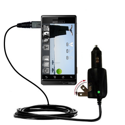 Car & Home 2 in 1 Charger compatible with the Motorola Droid 2 A955