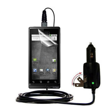 Car & Home 2 in 1 Charger compatible with the Motorola DROID HD