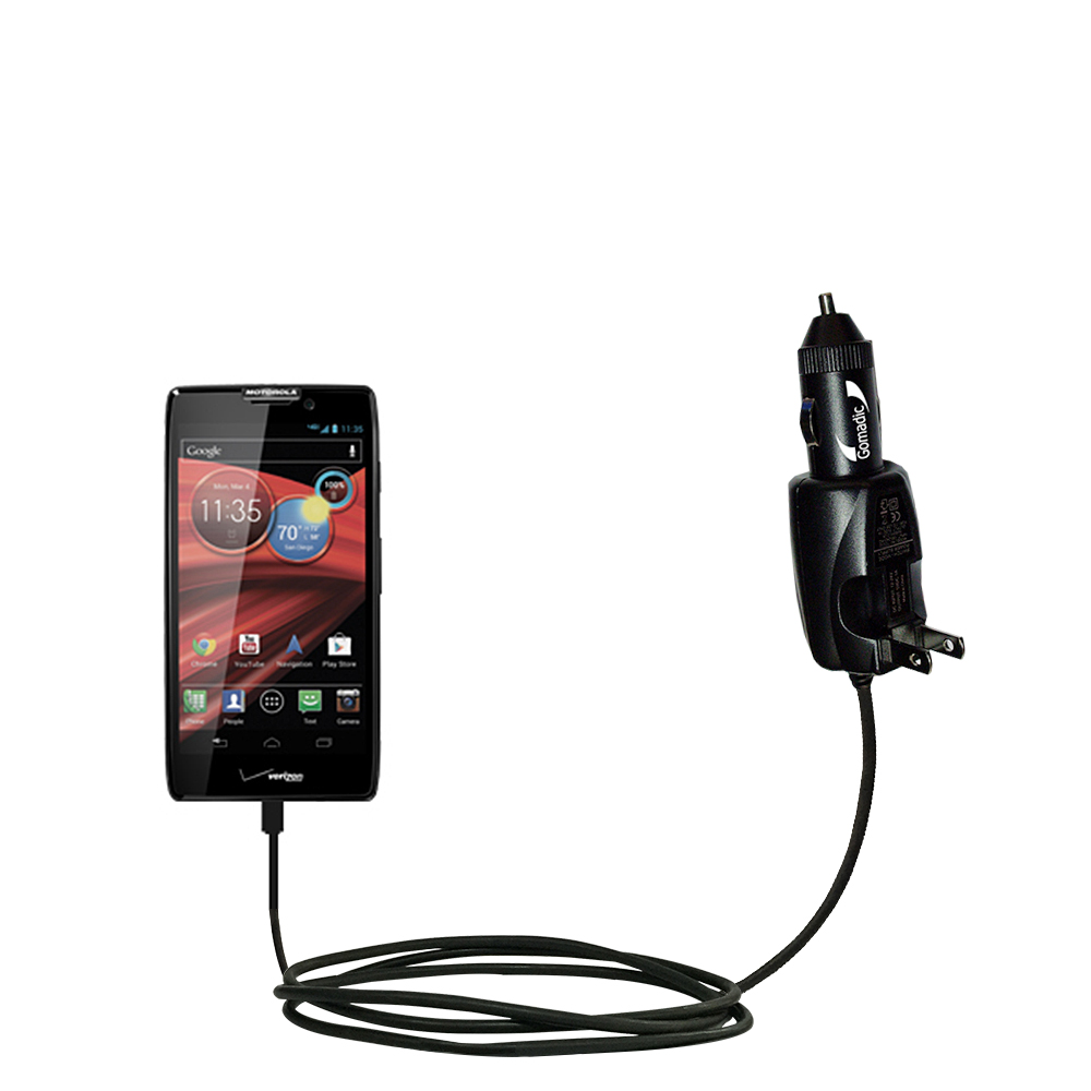 Car & Home 2 in 1 Charger compatible with the Motorola Droid MAXX