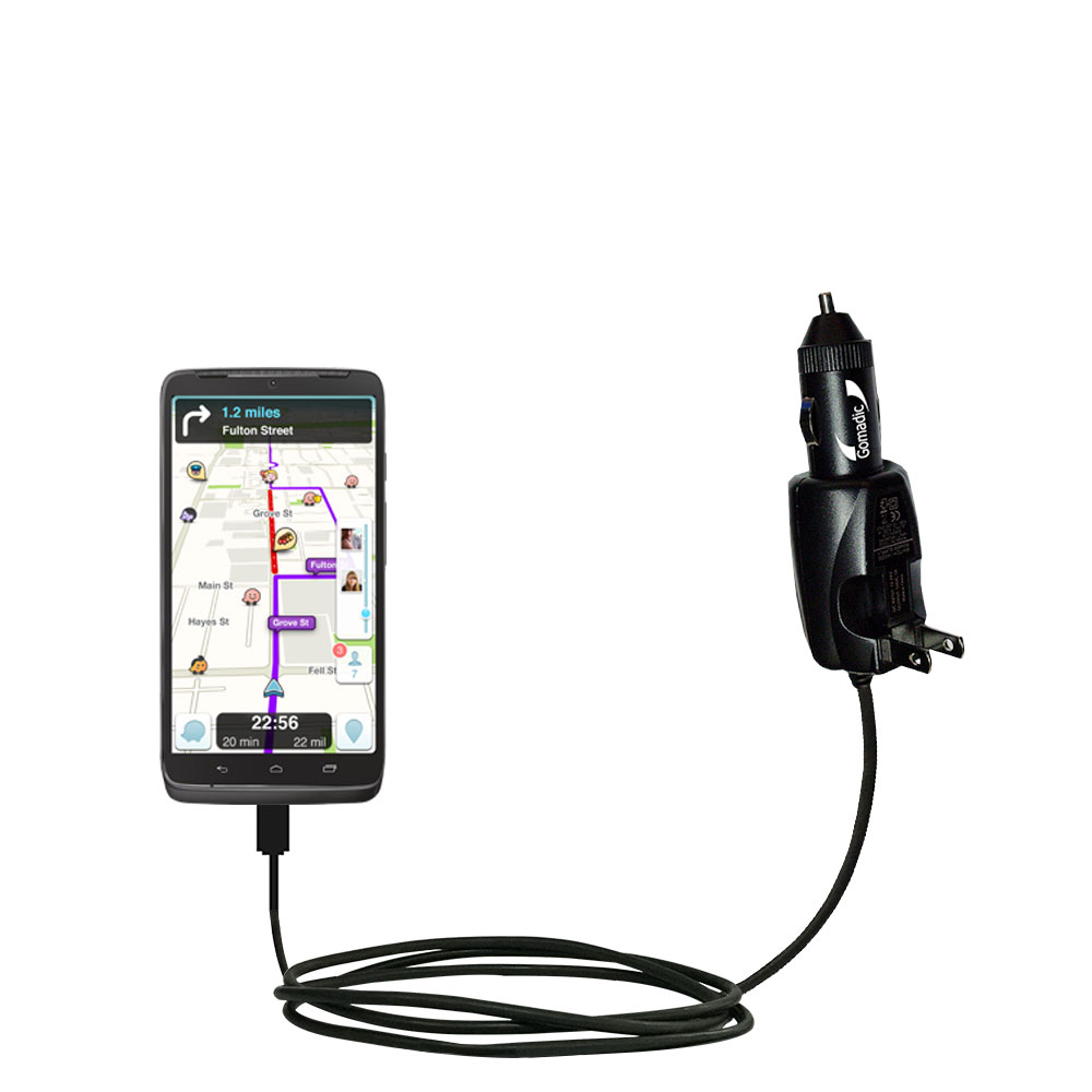 Car & Home 2 in 1 Charger compatible with the Motorola DROID Turbo
