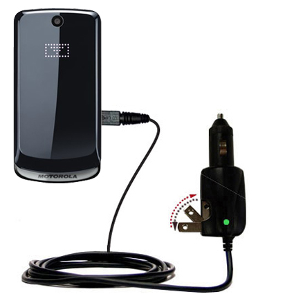 Car & Home 2 in 1 Charger compatible with the Motorola GLEAM