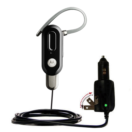 Car & Home 2 in 1 Charger compatible with the Motorola H17txt