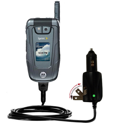 Car & Home 2 in 1 Charger compatible with the Motorola ic902