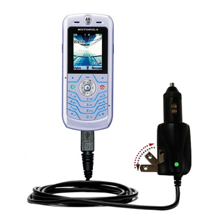 Car & Home 2 in 1 Charger compatible with the Motorola L6