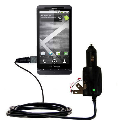Car & Home 2 in 1 Charger compatible with the Motorola Milestone X