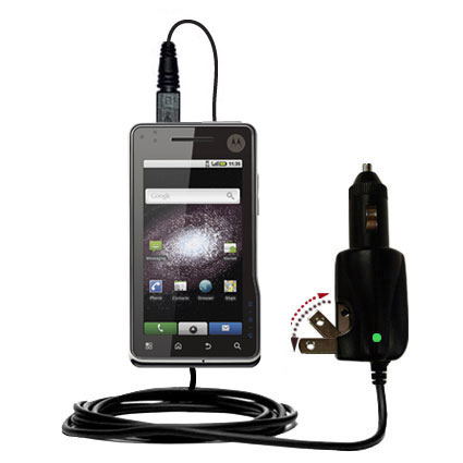Car & Home 2 in 1 Charger compatible with the Motorola MILESTONE XT720