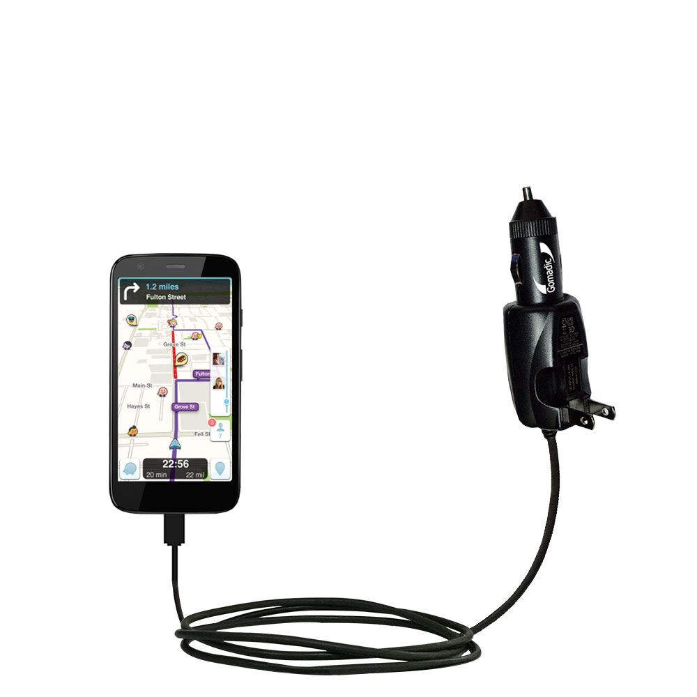 Car & Home 2 in 1 Charger compatible with the Motorola Moto G