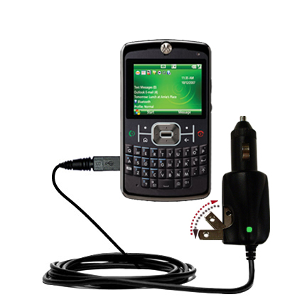 Car & Home 2 in 1 Charger compatible with the Motorola MOTO Q 9c