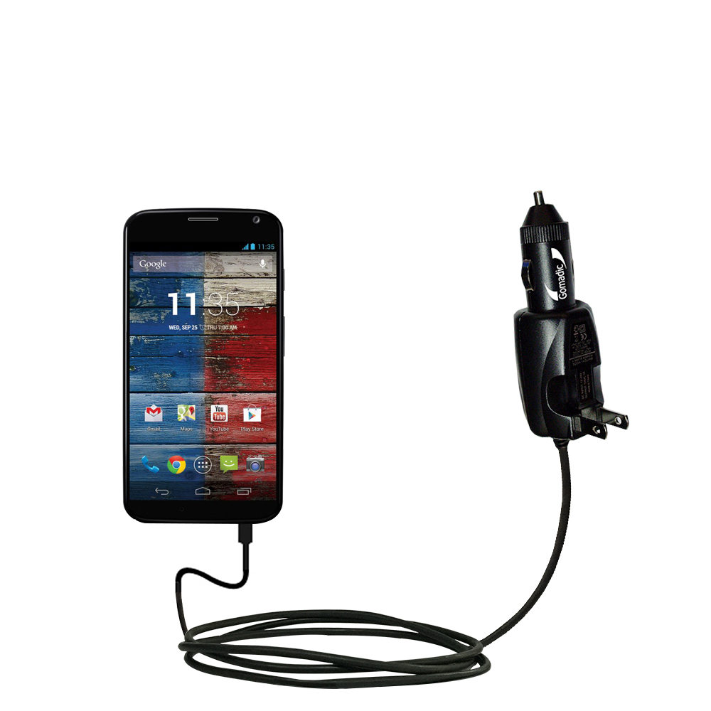 Car & Home 2 in 1 Charger compatible with the Motorola Moto X