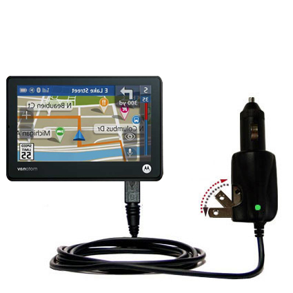 Car & Home 2 in 1 Charger compatible with the Motorola MOTONAV TN555