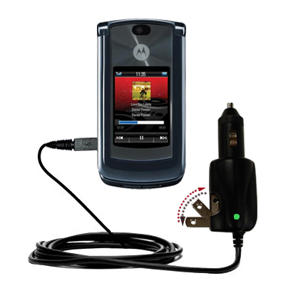 Car & Home 2 in 1 Charger compatible with the Motorola MOTORAZR 2 V8