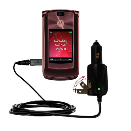 Car & Home 2 in 1 Charger compatible with the Motorola MOTORAZR 2 V9