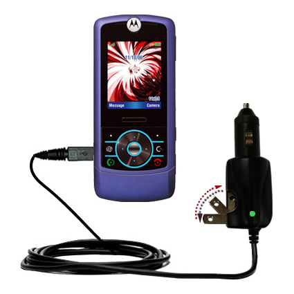 Car & Home 2 in 1 Charger compatible with the Motorola MOTORIZR Z3