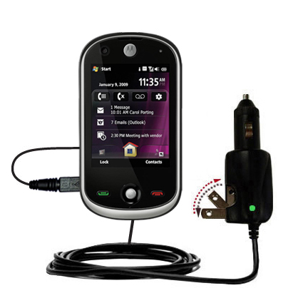 Car & Home 2 in 1 Charger compatible with the Motorola Motosurf A3100