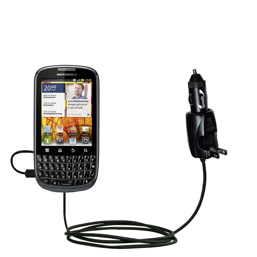 Car & Home 2 in 1 Charger compatible with the Motorola PRO Plus