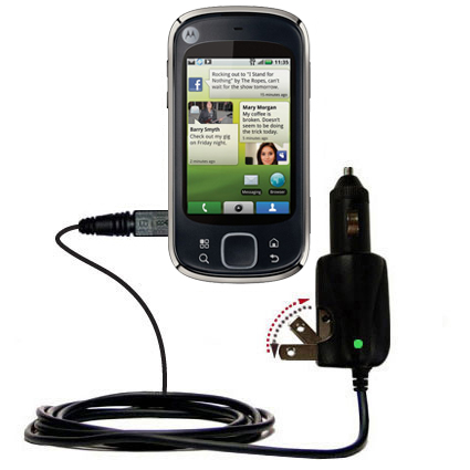 Car & Home 2 in 1 Charger compatible with the Motorola QUENCH