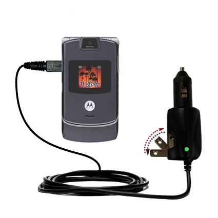 Car & Home 2 in 1 Charger compatible with the Motorola RAZR V3c V3i V3m V3s V3x