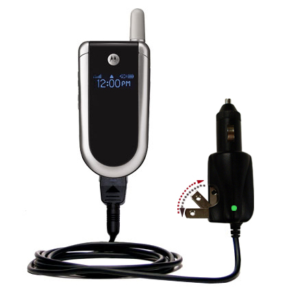 Car & Home 2 in 1 Charger compatible with the Motorola V180