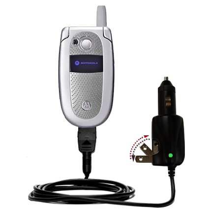Car & Home 2 in 1 Charger compatible with the Motorola V500