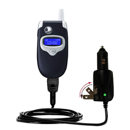 Car & Home 2 in 1 Charger compatible with the Motorola V535
