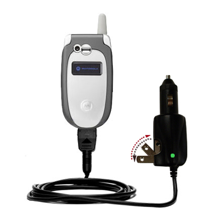 Car & Home 2 in 1 Charger compatible with the Motorola V547