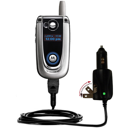 Car & Home 2 in 1 Charger compatible with the Motorola V600