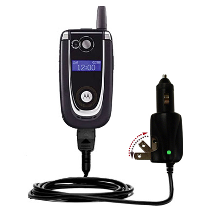 Car & Home 2 in 1 Charger compatible with the Motorola V620