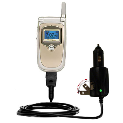 Car & Home 2 in 1 Charger compatible with the Motorola V731