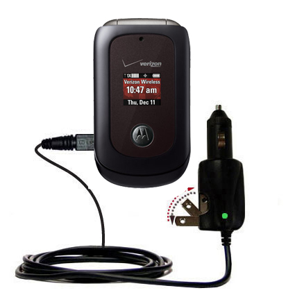 Car & Home 2 in 1 Charger compatible with the Motorola VU204 MOTO