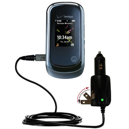 Car & Home 2 in 1 Charger compatible with the Motorola VU30